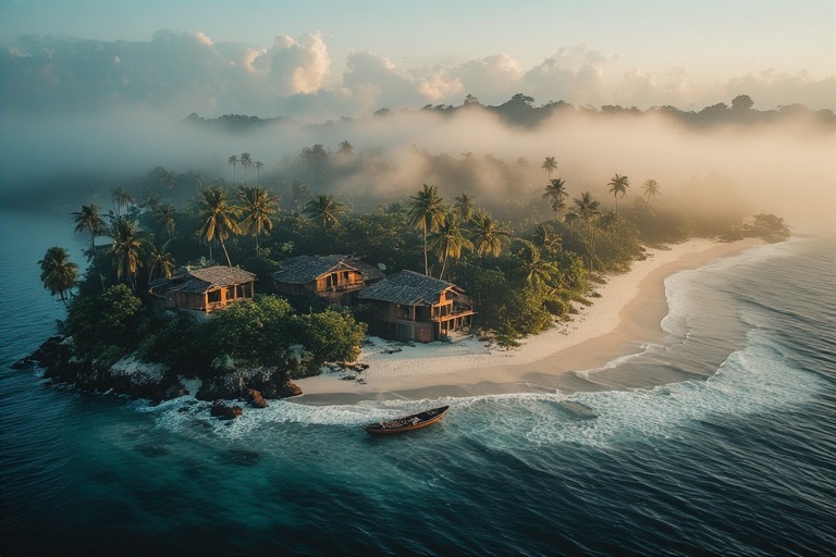 L'île où les millionnaires français passent janvier
